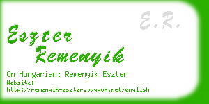 eszter remenyik business card